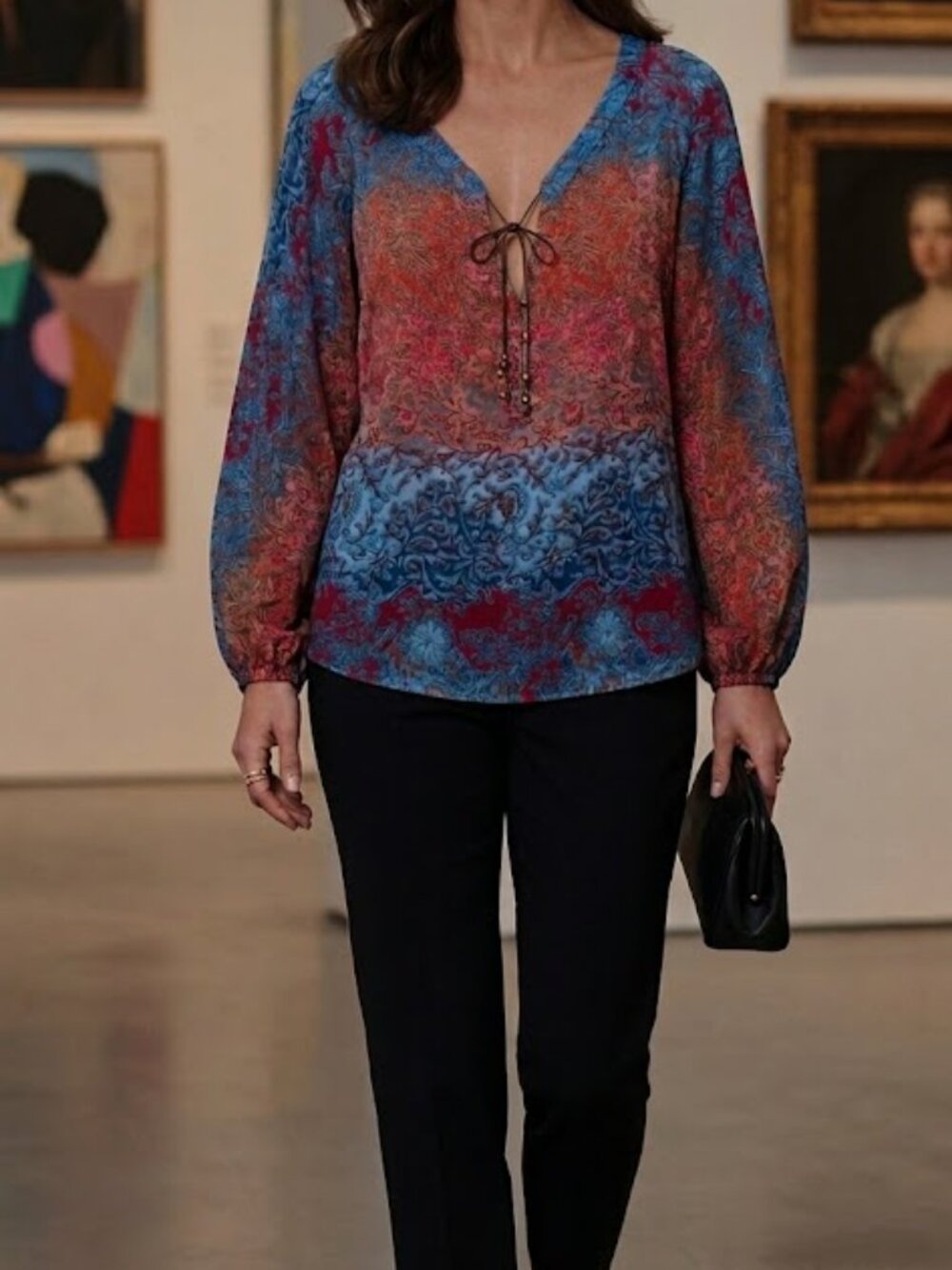 Diane Von Furstenberg silk Print Top